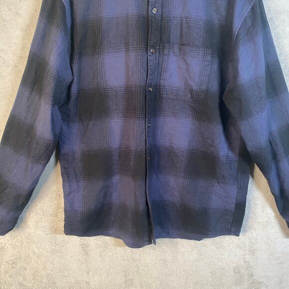 Abercrombie & Fitch Flannel‎ Shirt Medium Button Up Plaid Camp Casual Outdoor - Picture 4 of 13